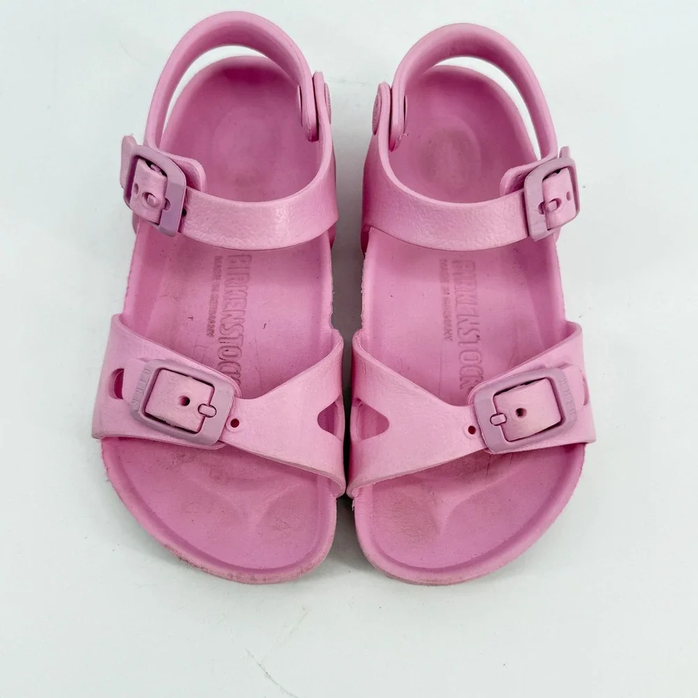 Birkenstock Rio EVA Sandals Kids Size 26 Pink Waterproof Lightweight Strappy